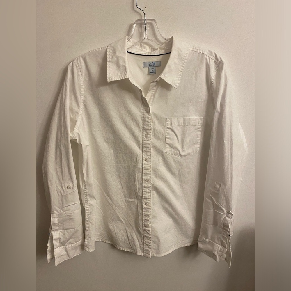 Crate & Barrel Shirt White LP - Picture 2 of 9